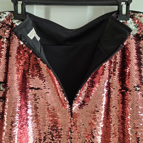 Eva Mendes for New York & Co. Two-Toned Sequin Pencil Skirt - Pink/Silver - Picture 9 of 10